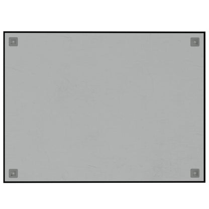vidaXL Wall-mounted Magnetic Board Black 31.5"x23.6" Tempered Glass-3