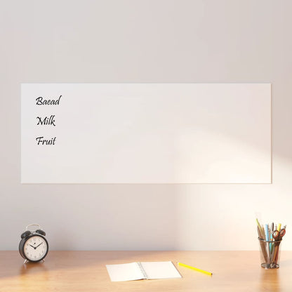 vidaXL Wall-mounted Magnetic Board Black 19.7"x15.7" Tempered Glass-14