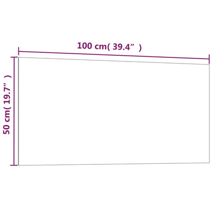 vidaXL Wall-mounted Magnetic Board Black 19.7"x15.7" Tempered Glass-3