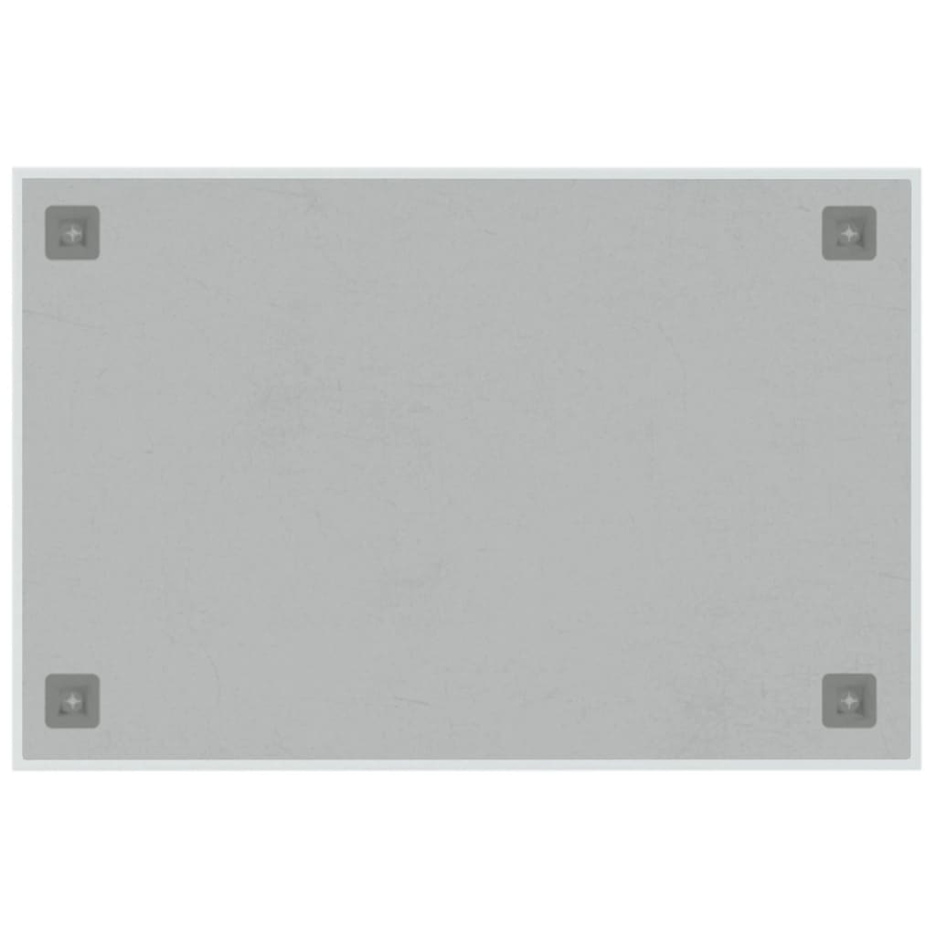 vidaXL Wall-mounted Magnetic Board White 23.6"x15.7" Tempered Glass-2