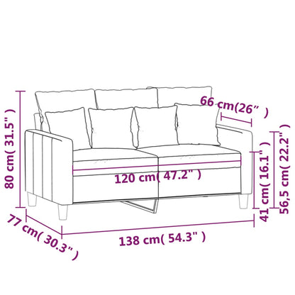 vidaXL Sofa Chair Living Room Accent Upholstered Chair with Armrest Velvet-1