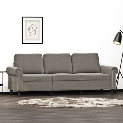 vidaXL Sofa Chair Living Room Accent Upholstered Chair with Armrest Velvet-11
