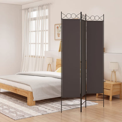 vidaXL 4-Panel Room Divider Anthracite 63"x86.6" Fabric-27
