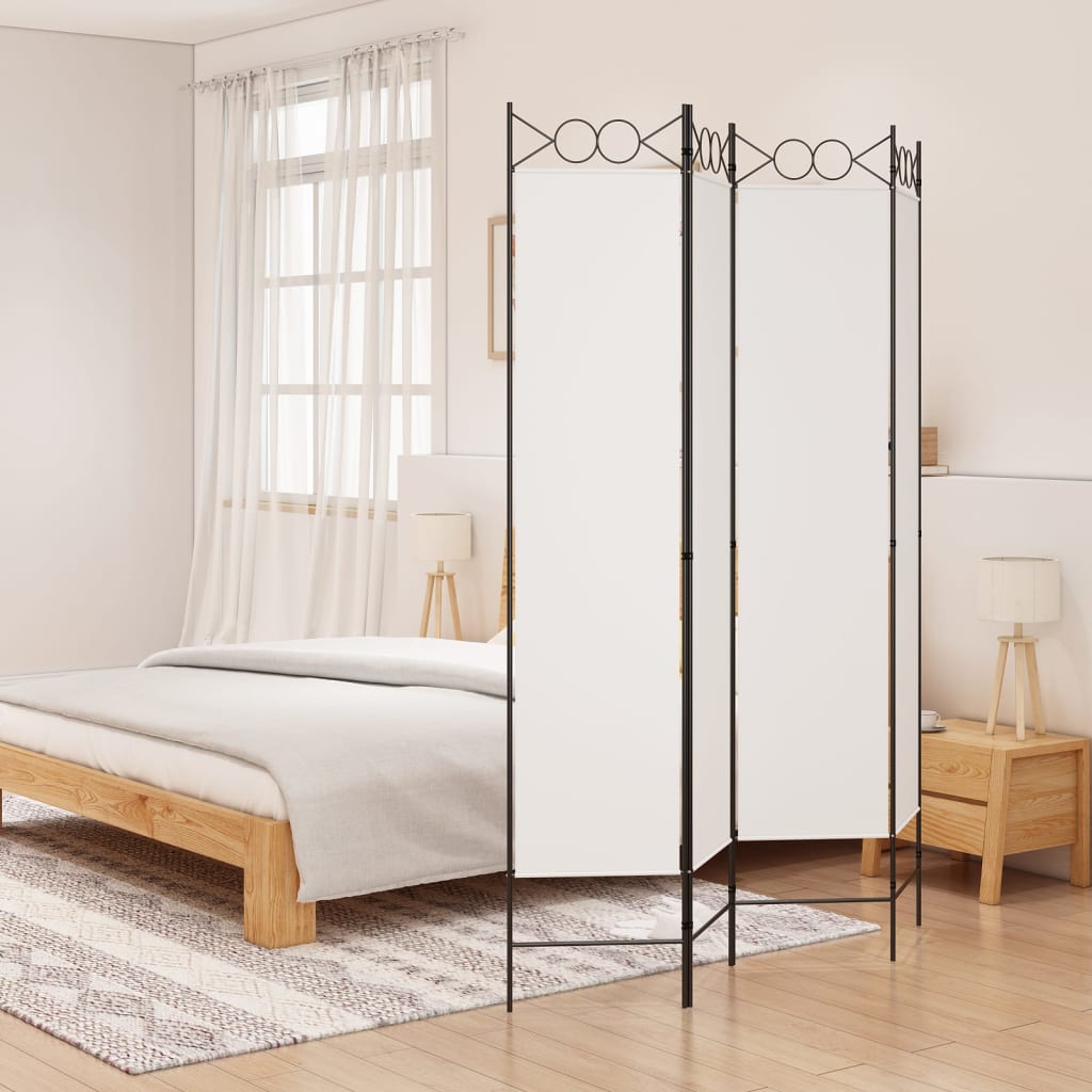 vidaXL 4-Panel Room Divider Anthracite 63"x86.6" Fabric-28