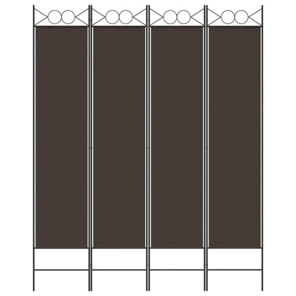 vidaXL 4-Panel Room Divider Anthracite 63"x86.6" Fabric-3