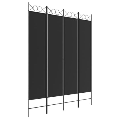 vidaXL 4-Panel Room Divider Anthracite 63"x86.6" Fabric-1
