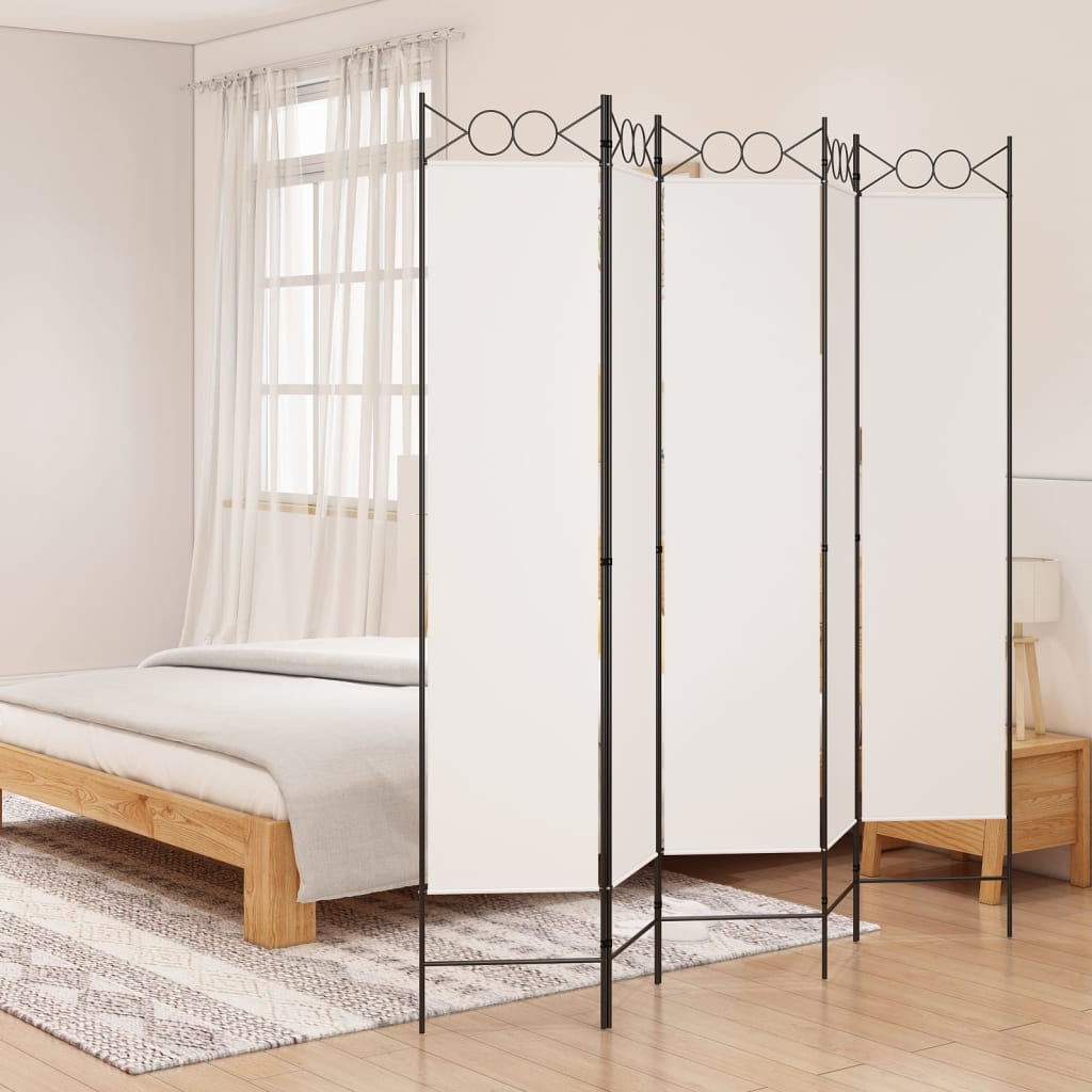 vidaXL 4-Panel Room Divider Anthracite 63"x86.6" Fabric-30