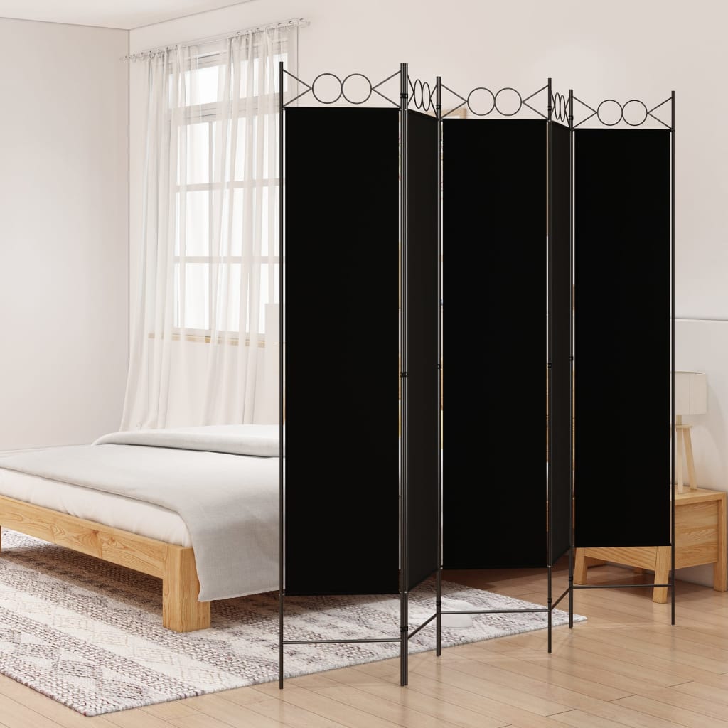 vidaXL 4-Panel Room Divider Anthracite 63"x86.6" Fabric-16
