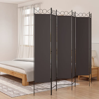vidaXL 4-Panel Room Divider Anthracite 63"x86.6" Fabric-25