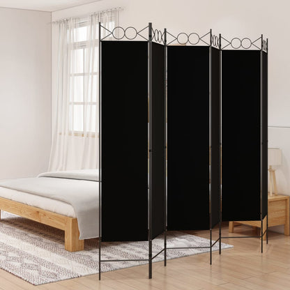 vidaXL 4-Panel Room Divider Anthracite 63"x86.6" Fabric-14
