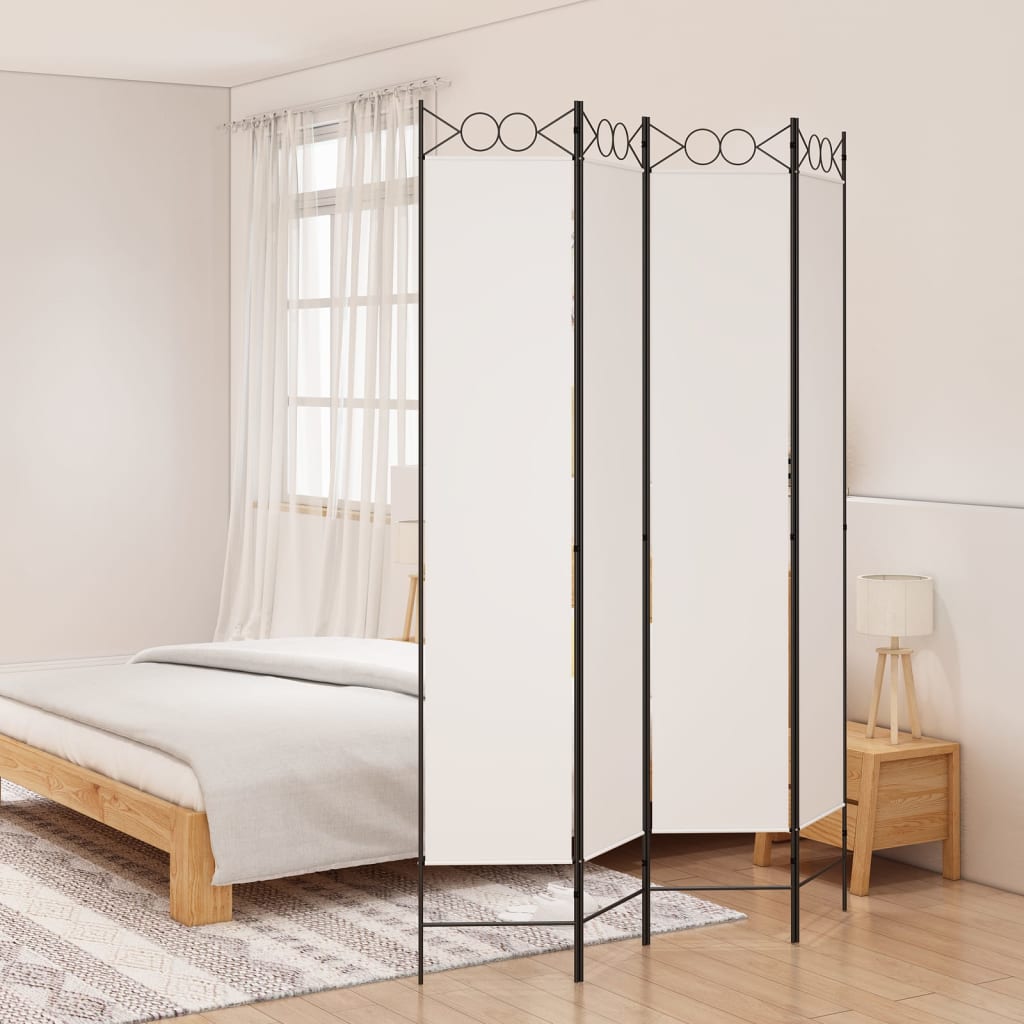 vidaXL 4-Panel Room Divider Anthracite 63"x86.6" Fabric-34