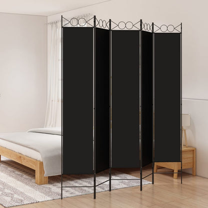 vidaXL 4-Panel Room Divider Anthracite 63"x86.6" Fabric-15
