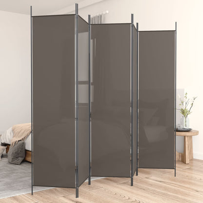 vidaXL Room Divider Folding Partition Privacy Screen for Home Office Fabric-6