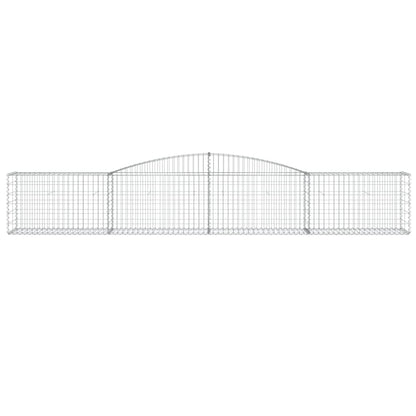 vidaXL Arched Gabion Baskets 6 pcs 157.5"x19.7"x23.6"/31.5" Galvanized Iron