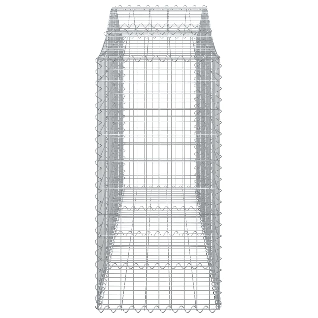 vidaXL Gabion Basket Arched Gabion Basket Planter for Flower Galvanized Iron