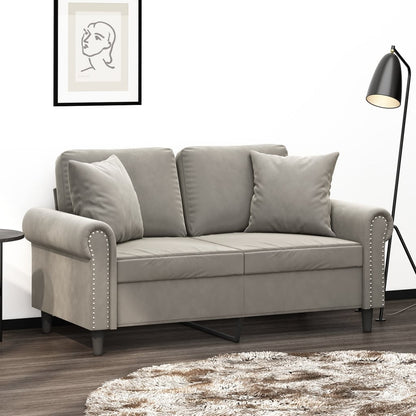 vidaXL Sofa Sectional Couch with Pillows and Cushions for Living Room Velvet-9