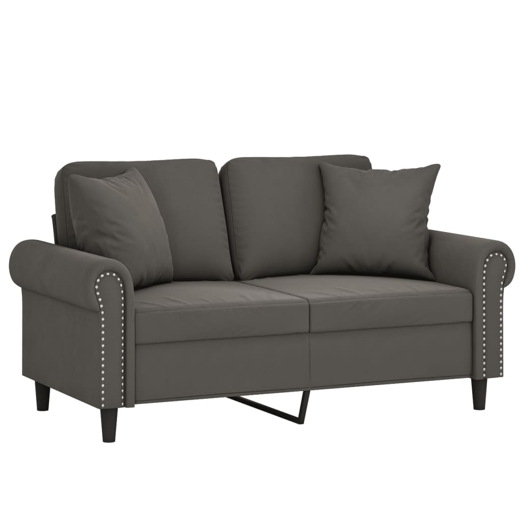 vidaXL Sofa Sectional Couch with Pillows and Cushions for Living Room Velvet-2