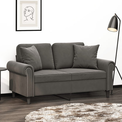 vidaXL Sofa Sectional Couch with Pillows and Cushions for Living Room Velvet-5