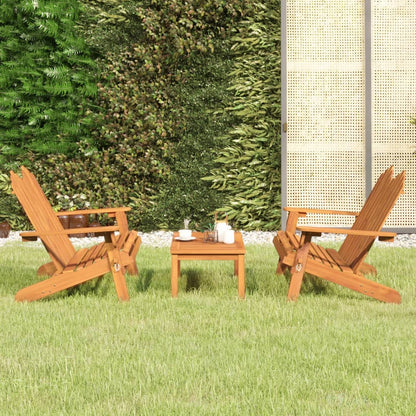 vidaXL 4 Piece Adirondack Patio Lounge Set Solid Wood Acacia-6