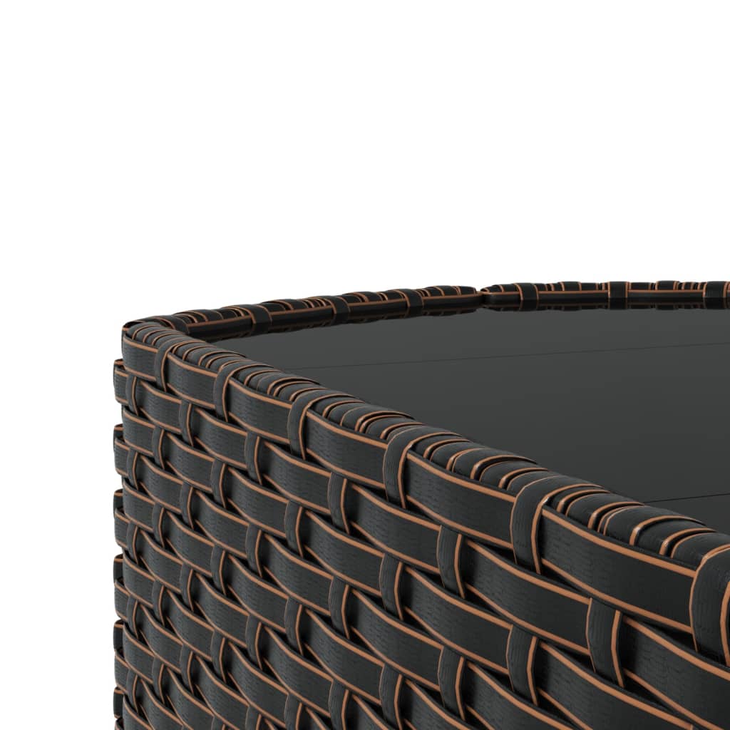 vidaXL Patio Furniture Set 4 Piece Modern Lounge Set with Cushions Poly Rattan-2