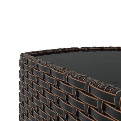 vidaXL Patio Furniture Set 4 Piece Modern Lounge Set with Cushions Poly Rattan-2