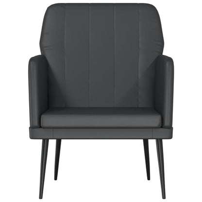 vidaXL Armchair Black 24"x30.7"x31.5" Faux Leather-2