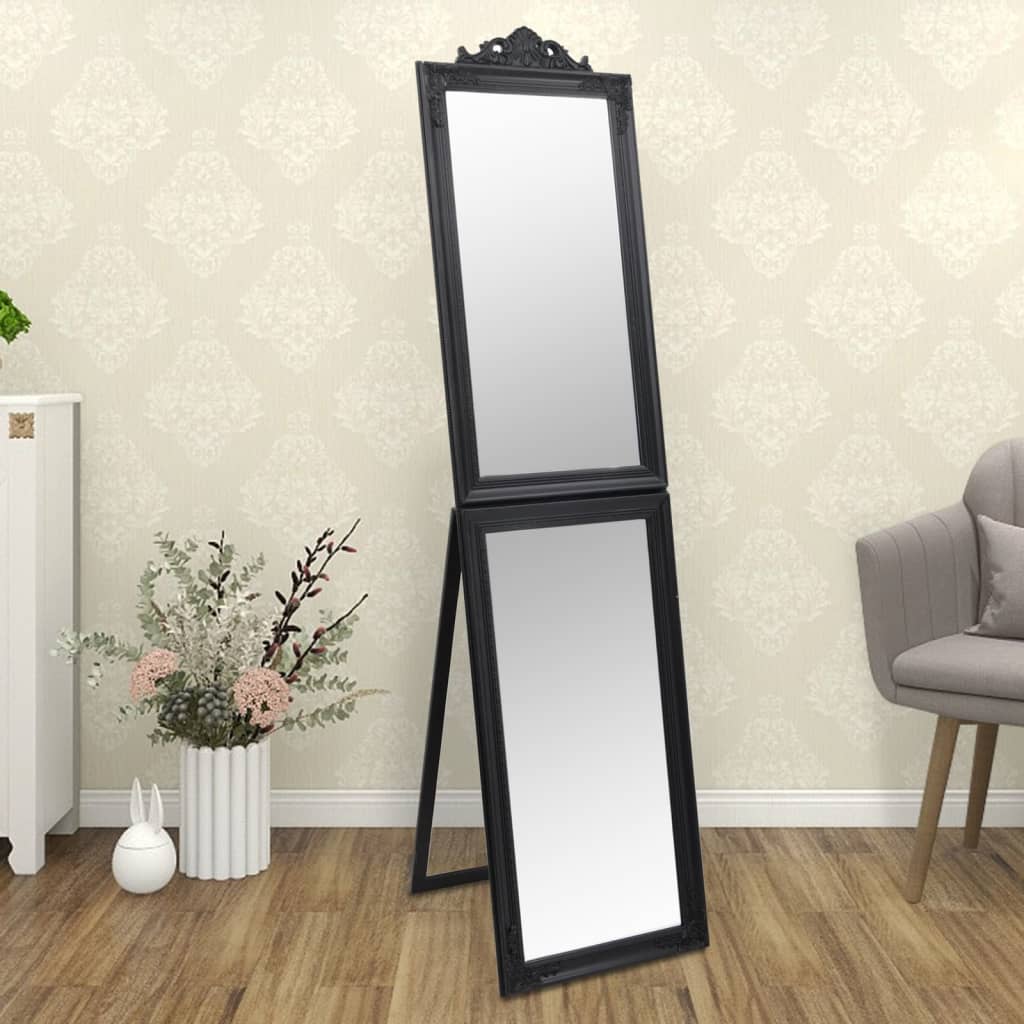 vidaXL Free-Standing Mirror Full Lenth Floor Mirror with Stand for Hallway-7