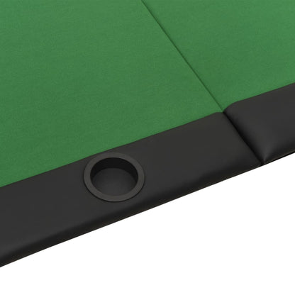 vidaXL 10-Player Folding Poker Table Card Gaming Table Furniture Blue/Green-1