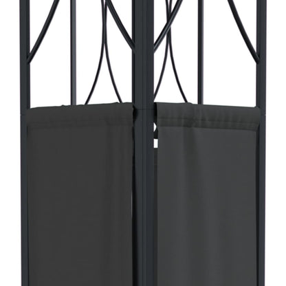 vidaXL Gazebo Outdoor Patio Sun Shelter Canopy with Roof Anthracite Steel-3