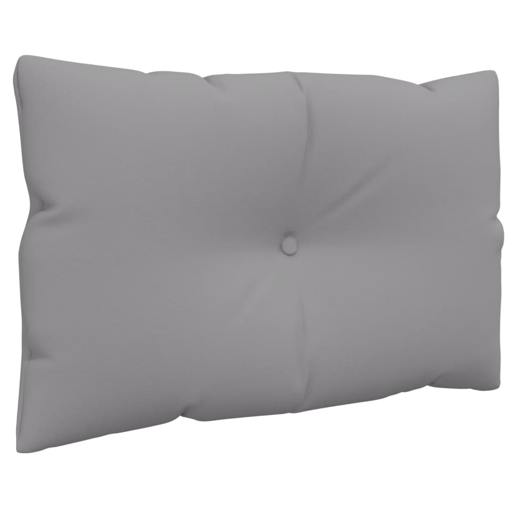 vidaXL Pallet Cushions 2 pcs Gray Fabric-3