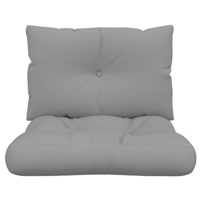 vidaXL Pallet Cushions 2 pcs Gray Fabric-4