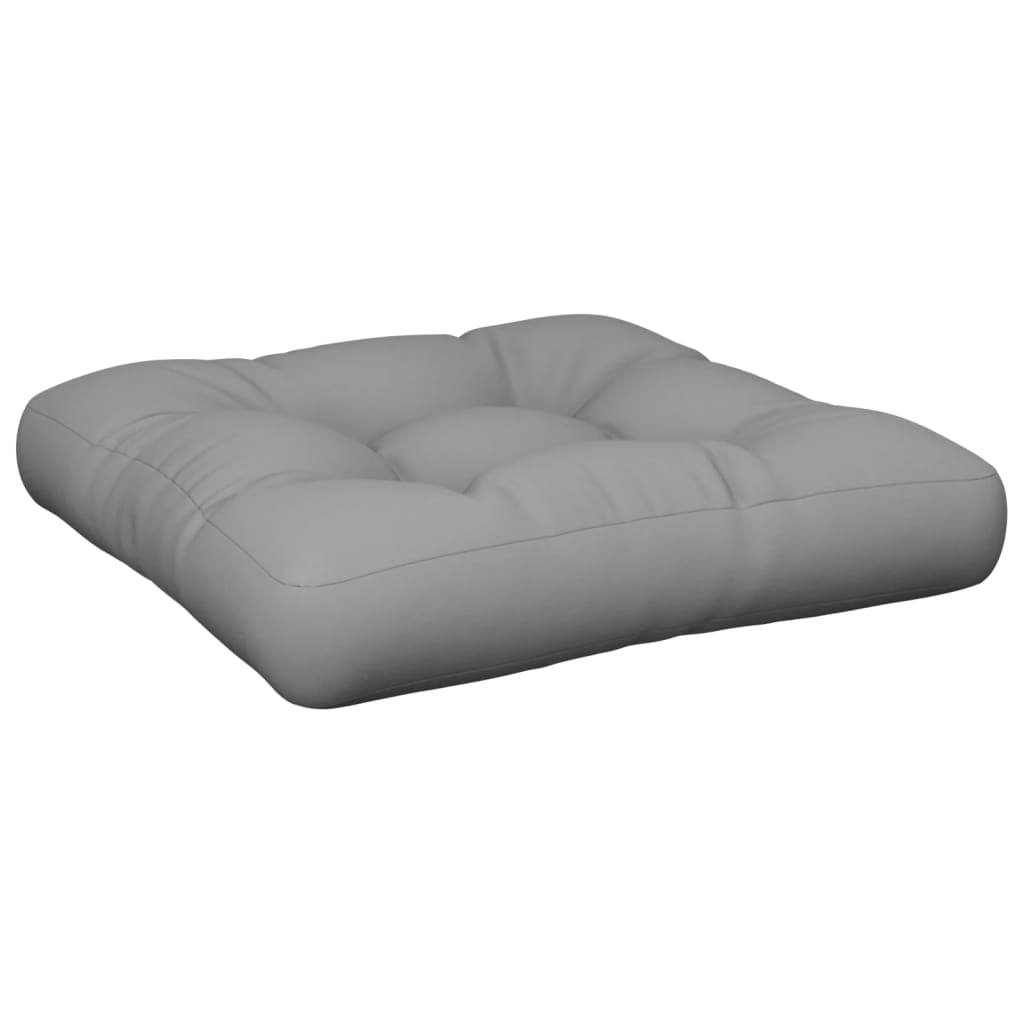 vidaXL Pallet Cushion Gray Fabric-1