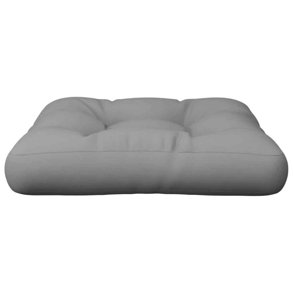 vidaXL Pallet Cushion Gray Fabric-3