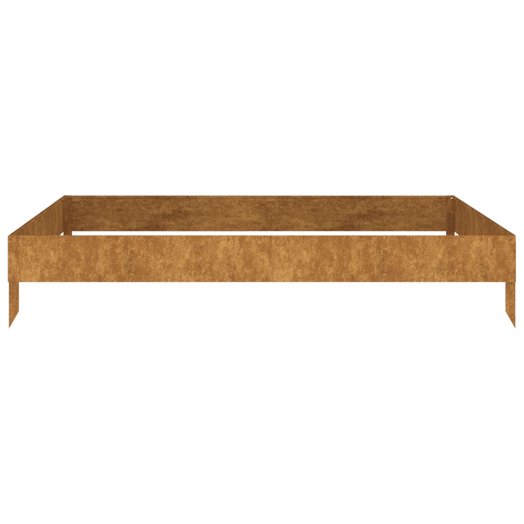 vidaXL Garden Raised Bed 39.4"x39.4"x16.1" Corten Steel-1