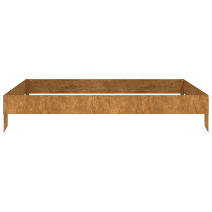 vidaXL Garden Raised Bed 39.4"x39.4"x16.1" Corten Steel-1
