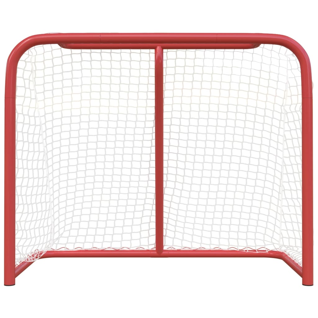 vidaXL Hockey Goal Field Hockey Goal Hockey Equipment Red and White Polyester-0