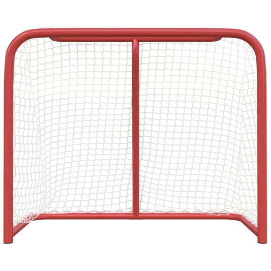 vidaXL Hockey Goal Field Hockey Goal Hockey Equipment Red and White Polyester-0