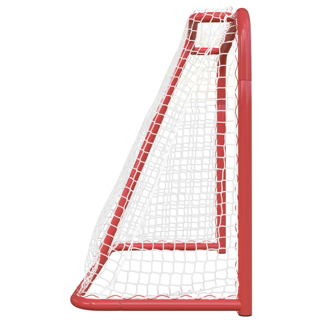 vidaXL Hockey Goal Field Hockey Goal Hockey Equipment Red and White Polyester-2