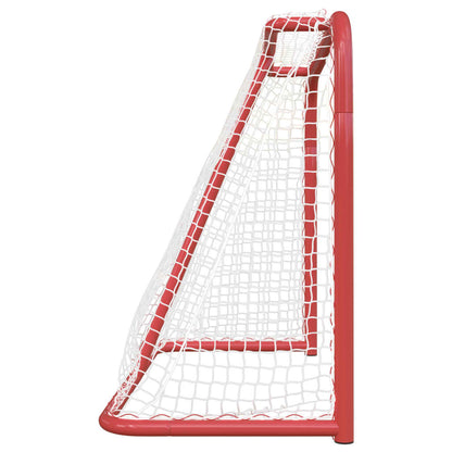 vidaXL Hockey Goal Field Hockey Goal Hockey Equipment Red and White Polyester-2