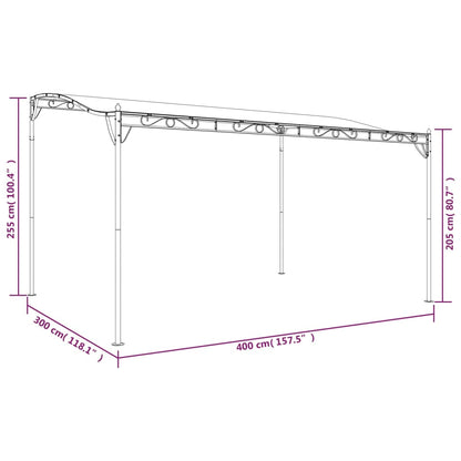 vidaXL Canopy Gazebo Party Canopy Camping Barbecue Shelter Fabric and Steel-1