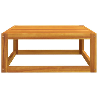 vidaXL Coffee Table 26.8"x26.8"x11.4" Solid Acacia Wood-2
