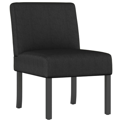 vidaXL Chair Accent Sofa Slipper Chair with Wood Legs for Living Room Fabric-2