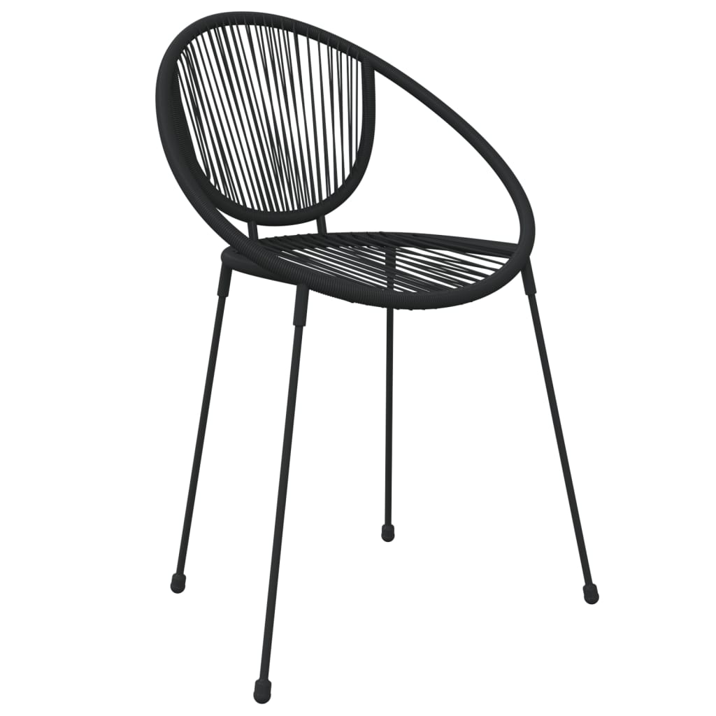 vidaXL Patio Dining Set Black Garden Outdoor Seating 3/5/7/9 Piece Multi Sizes-0