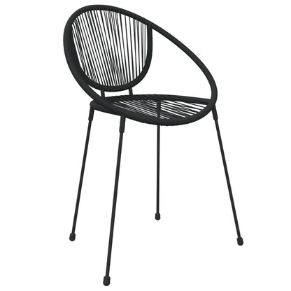 vidaXL Patio Dining Set Black Garden Outdoor Seating 3/5/7/9 Piece Multi Sizes-0