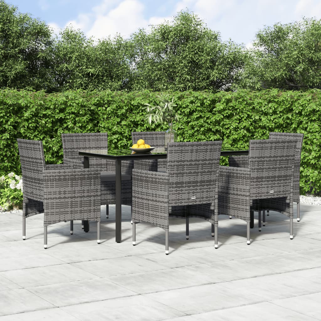vidaXL Patio Dining Set Outdoor Dining Set Table and Chair Set for Garden-18