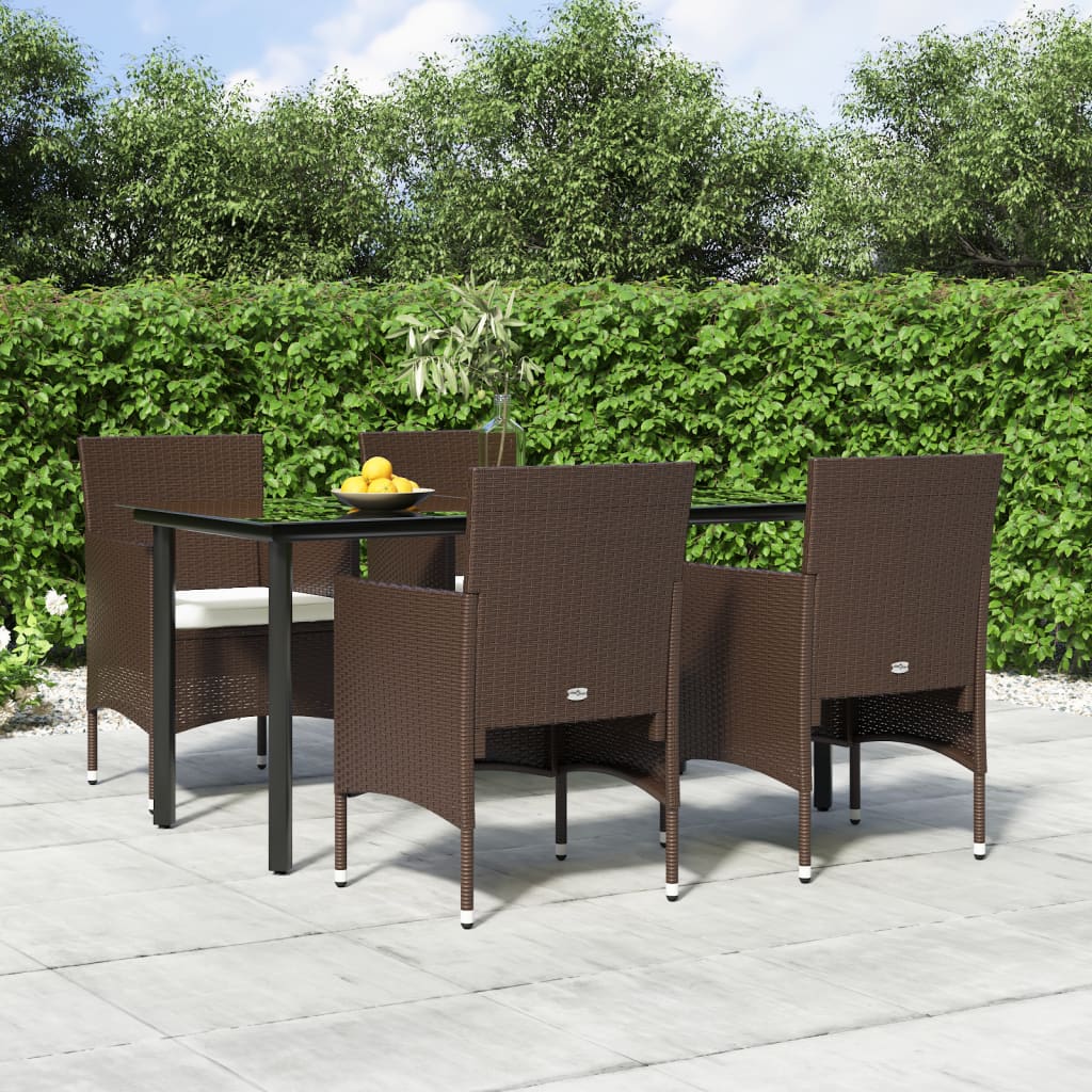 vidaXL Patio Dining Set Outdoor Dining Set Table and Chair Set for Garden-16