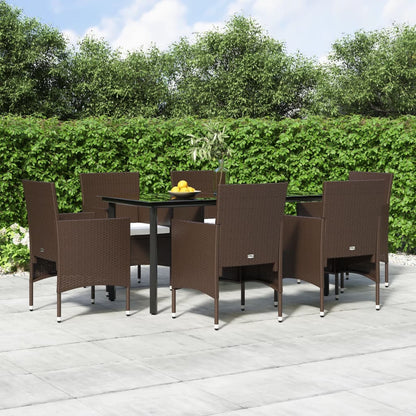 vidaXL Patio Dining Set Outdoor Dining Set Table and Chair Set for Garden-15