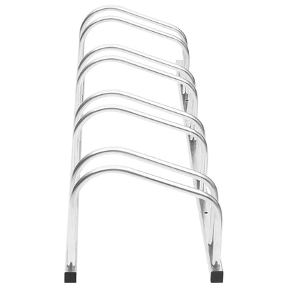 vidaXL Bike Rack Storage Bicycle Parking Stand for Bikes Galvanized Steel-1