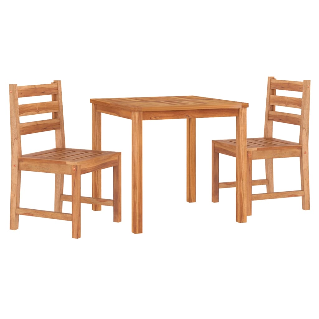 vidaXL Patio Dining Set Garden Outdoor Dining Table and Chairs Solid Teak Wood-4