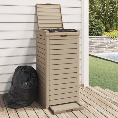vidaXL Trash Can Garbage Can Trash Bin for Backyard Outdoor Polypropylene